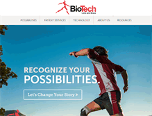 Tablet Screenshot of biotechpossibilities.com